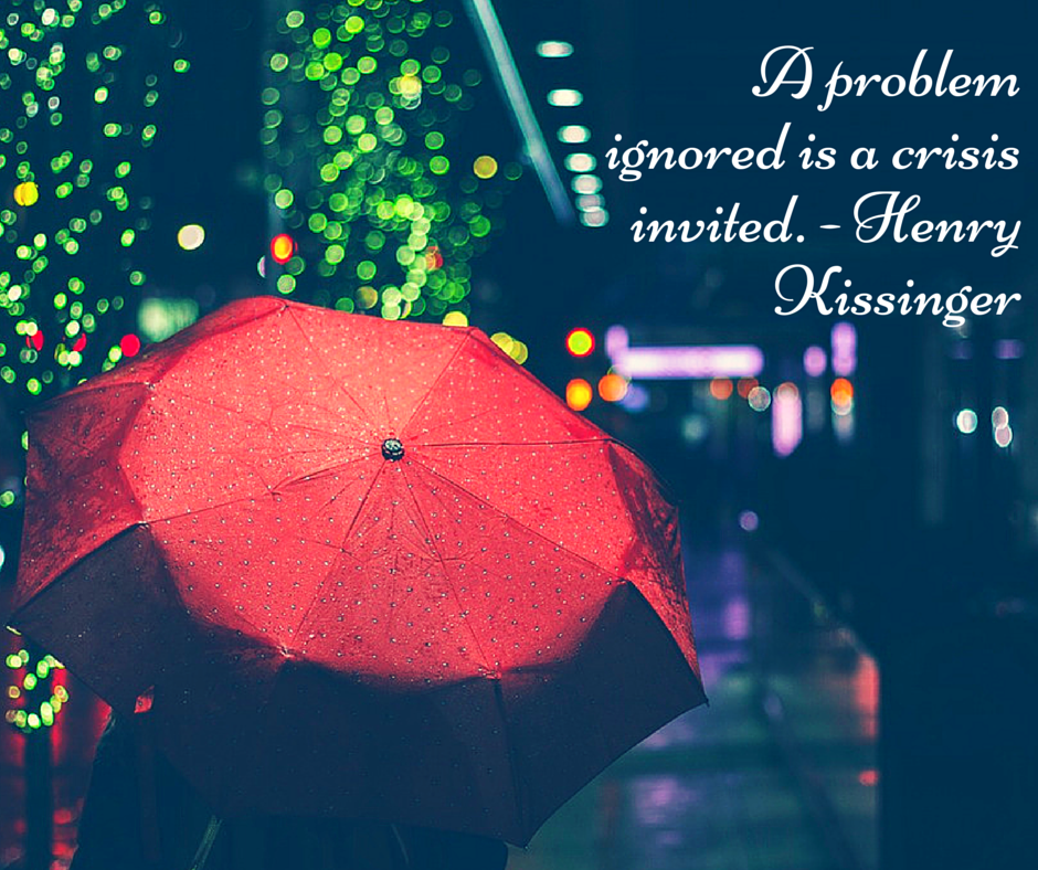 ignoring problems